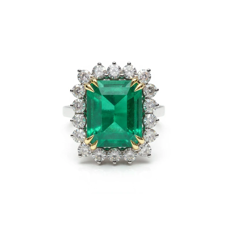 Anel Clássico Imperial em Ouro Branco 18k com Diamantes