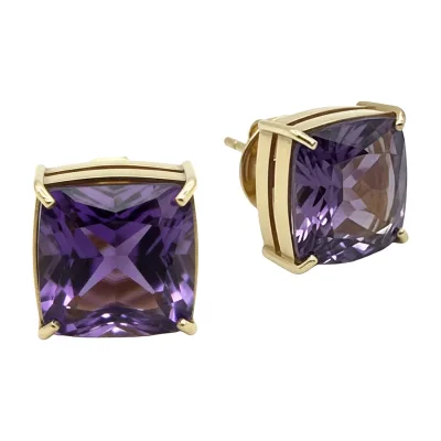 Brinco Ametista Royale em Ouro Amarelo 18k