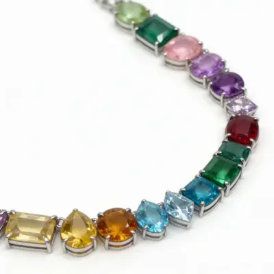 Colar Prisme Intenso em Ouro Branco 18k - Foto 3