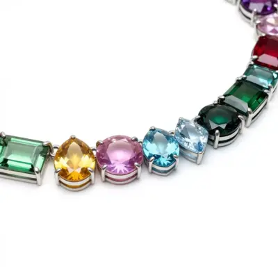 Colar Prisme Intenso em Ouro Branco 18k - Foto 2