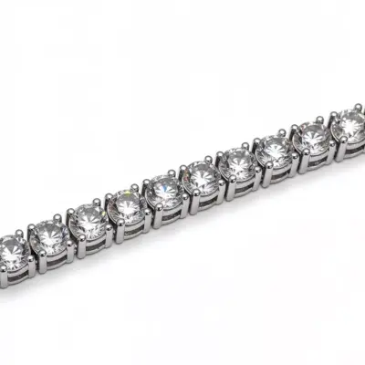 Pulseira Élégance com Diamantes em Ouro Branco 18k - Foto 1