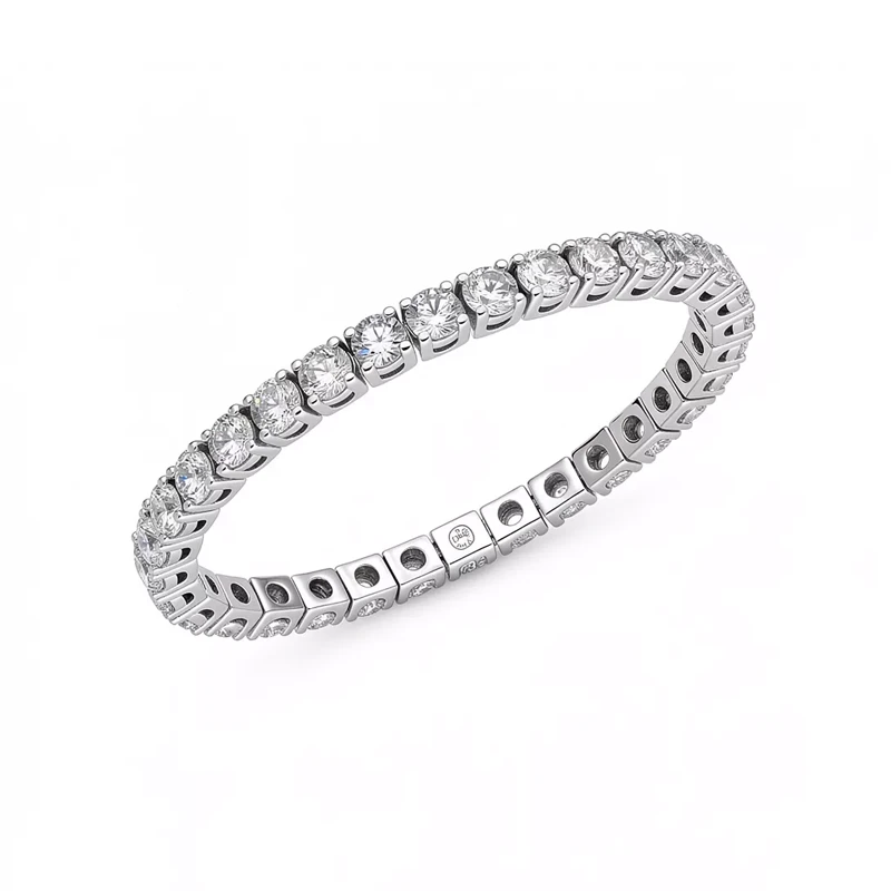 Pulseira Élégance com Diamantes em Ouro Branco 18k